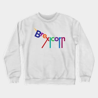 Brexicorn funny political Brexit Unicorn stay EU t-shirt Crewneck Sweatshirt